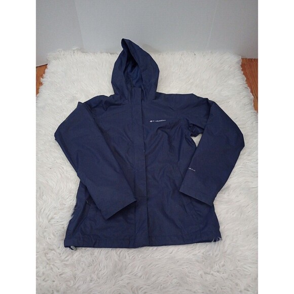 Columbia Sportswear Watertight Rain Jacket, Omni-Tech shell Women's Navy - Picture 1 of 12